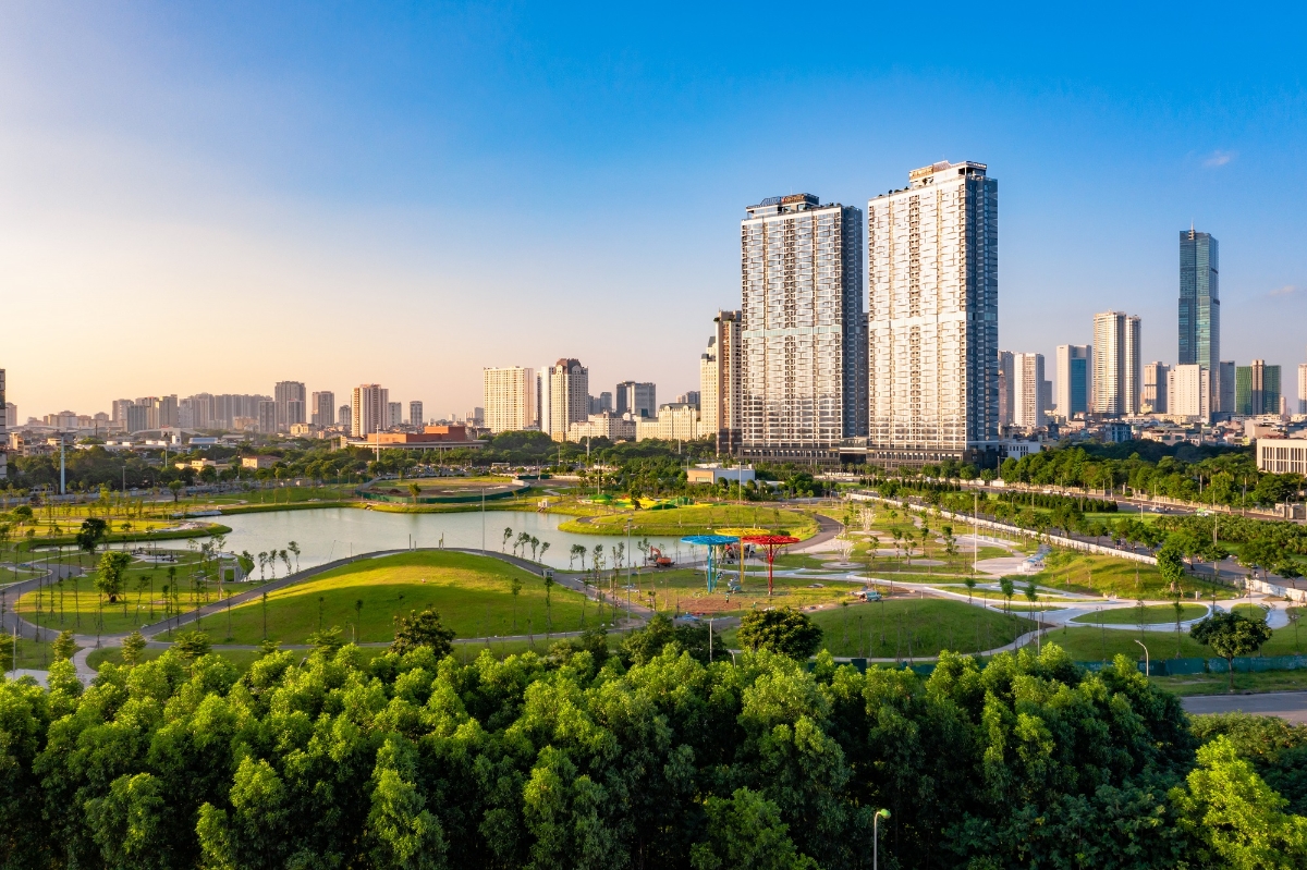 The Matrix One sở hữu không gian xanh hiếm có giữa trung tâm khu vực Mỹ Đình. Nguồn: MIK Group.